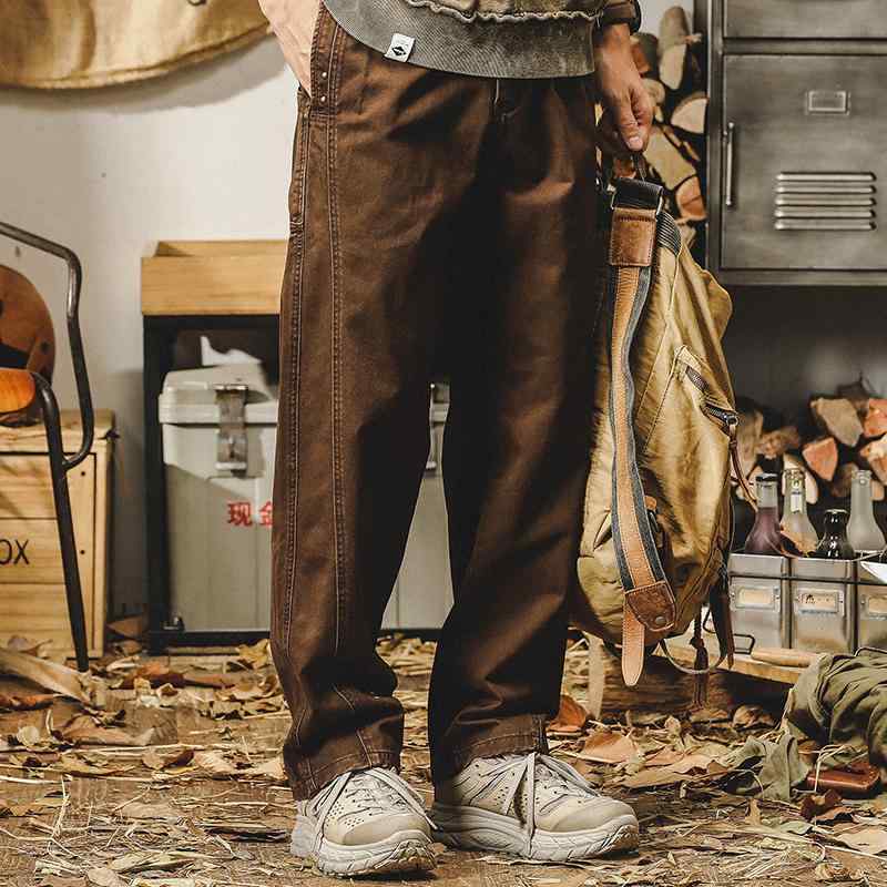 春 コーデ メンズ 用 服 シンプル ファッション オシャレ 大人 紳士服 アメリカン ストレート パンツ カーゴパンツ カジュアル カジュアル 通勤スタイル 重コーデ ゆったりシルエット 快適フィット 動きやすい デイリー