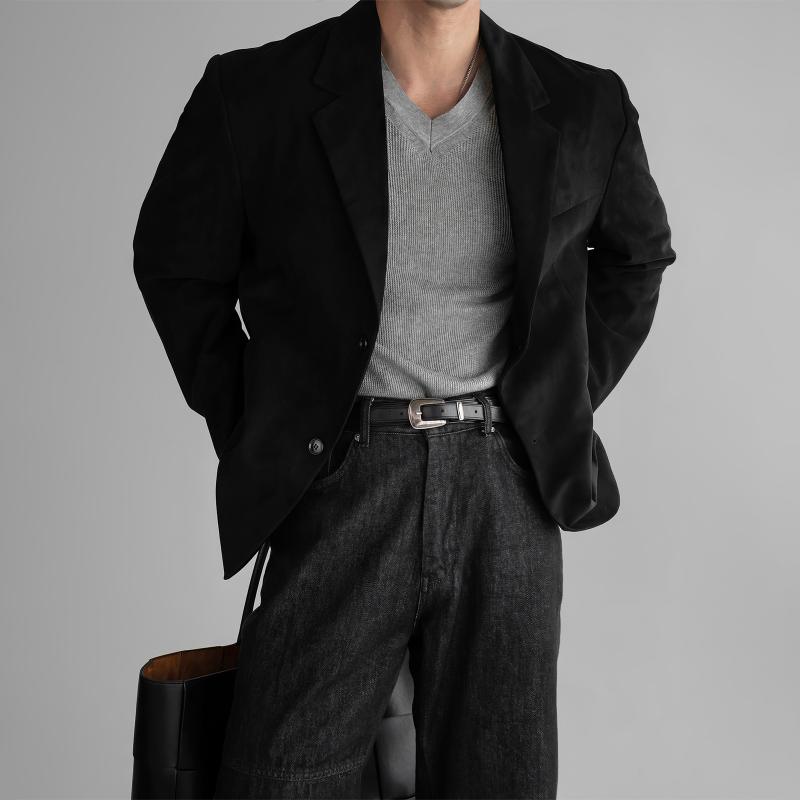秋 冬 コーデ メンズ 服 シンプル ファッション オシャレ 大人 かっこいい 大きいサイズ ストリート 紳士服 ハイエンド レトロ スーツ ジャケット 韓国スタイル 通勤ウェア カジュアル
