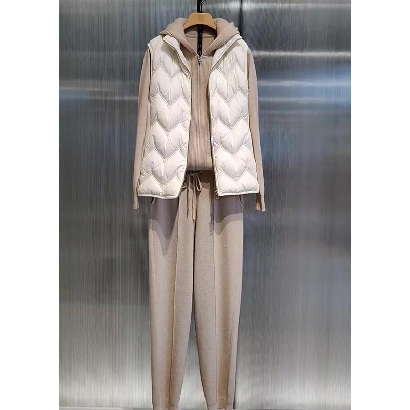 秋服 レディース 流行り物 オシャレ カワイイ  分かりやすい 成年者カワイイ 気が大きい大きさ   服 韓国表現スタイル ハイエンド 綿服 より良い 好いたらしい ボンネット付き添い人 調教師 編み物 ズボン下 背広
