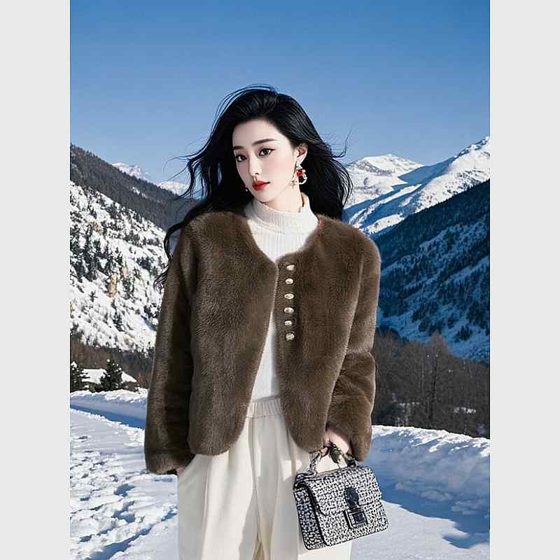 秋服 レディース ファッション オシャレ カワイイ シンプル 大人カワイイ 大きいサイズ トップス ブラウン ワンピース ラムウール ジャケット|リコット