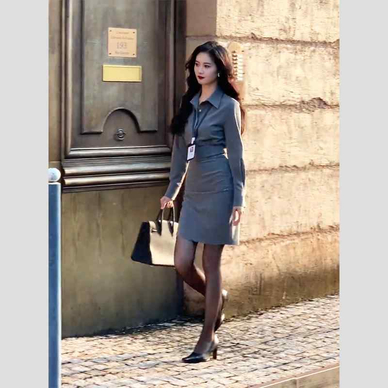 秋服 レディース 流行り物 オシャレ カワイイ  分かりやすい 成年者カワイイ 気が大きい大きさ   フレンチ 薄墨色 長袖 プルオーバー お召しもの