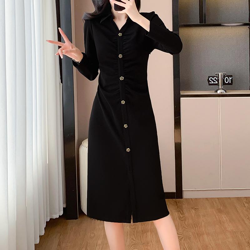 秋服 レディース 流行り物 オシャレ カワイイ  分かりやすい 成年者カワイイ 気が大きい大きさ  お召しもの ハイエンド 酉の方角絞り 長袖 真っただ中丈 スコート