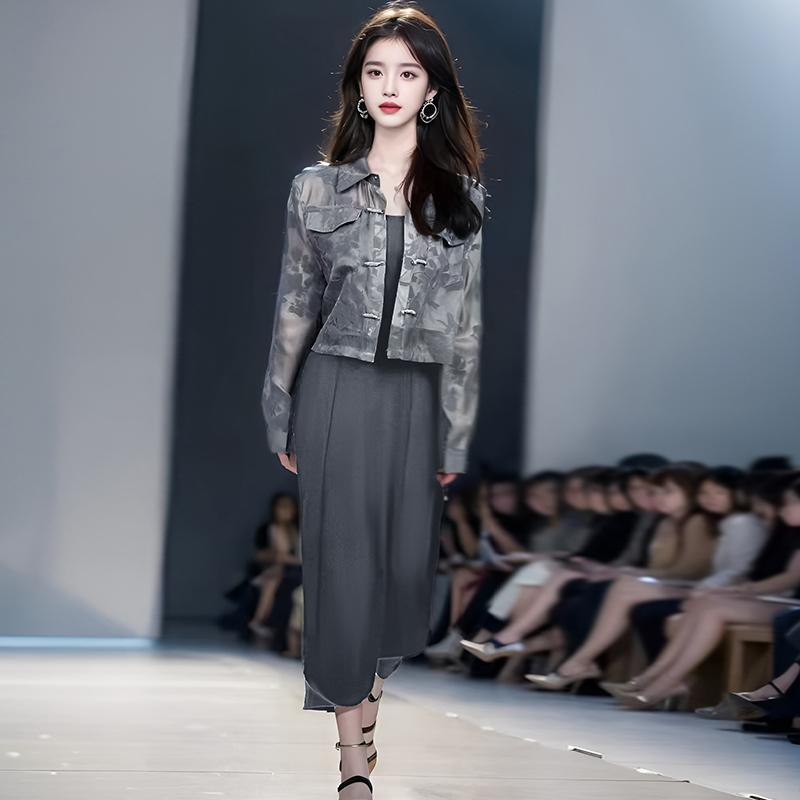 秋服 レディース ファッション オシャレ カワイイ シンプル 大人カワイイ 大きいサイズ エスニック スーツ スカート シャツ サスペンダー セットアップ 可能