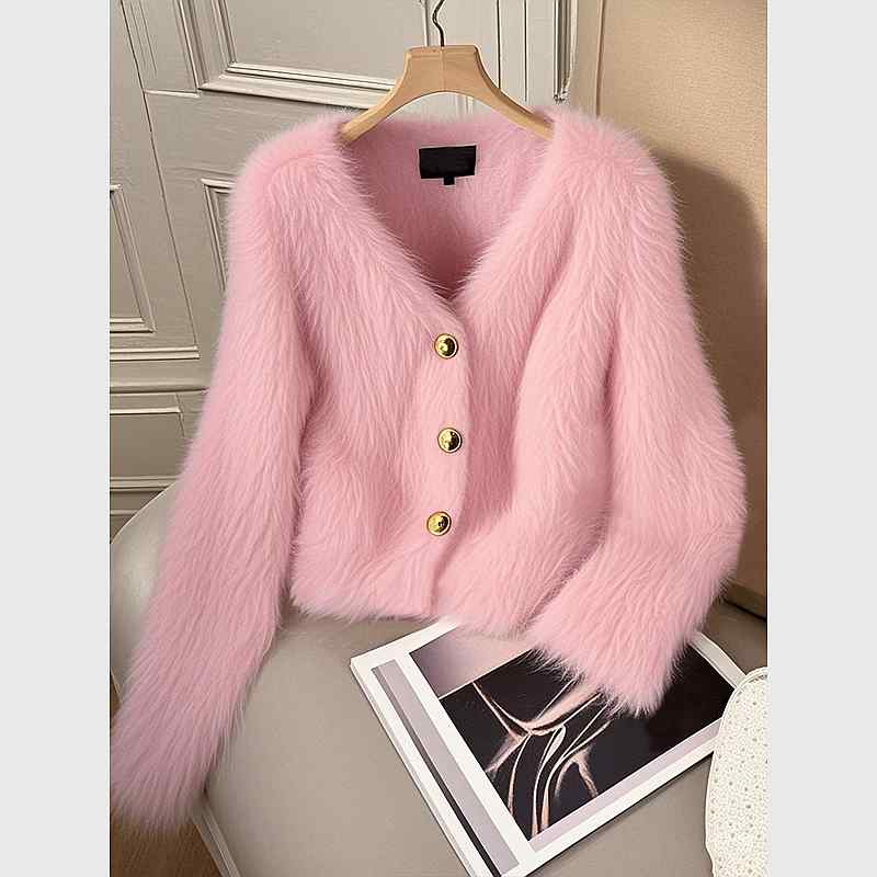 秋服 レディース 流行り物 オシャレ カワイイ  分かりやすい 成年者カワイイ 気が大きい大きさ   ハイエンド トップス サクラ色 厚地の外套