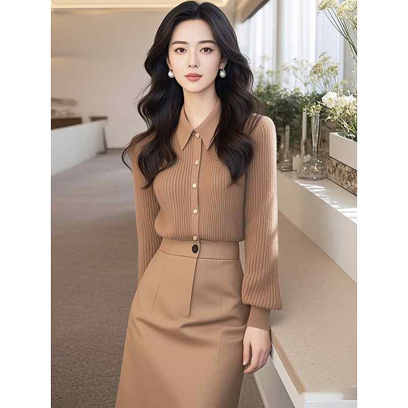 秋服 レディース 流行り物 オシャレ カワイイ  分かりやすい 成年者カワイイ 途轍も無い大いさ  お召しもの ハイエンド 窈窕たる 編み物 トップス スコート 背広 その他-レディースファッション