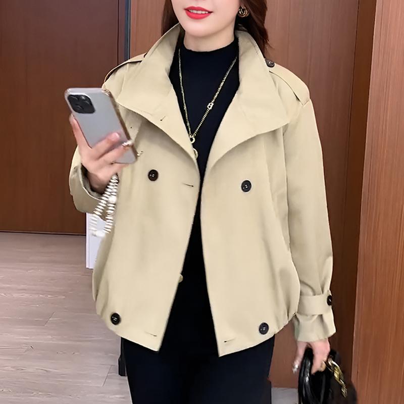 秋服 レディース 流行り物 オシャレ カワイイ  分かりやすい 成年者カワイイ 途轍も無い大いさ  厚地の外套 上衣 コート・ジャケット-レディースファッション