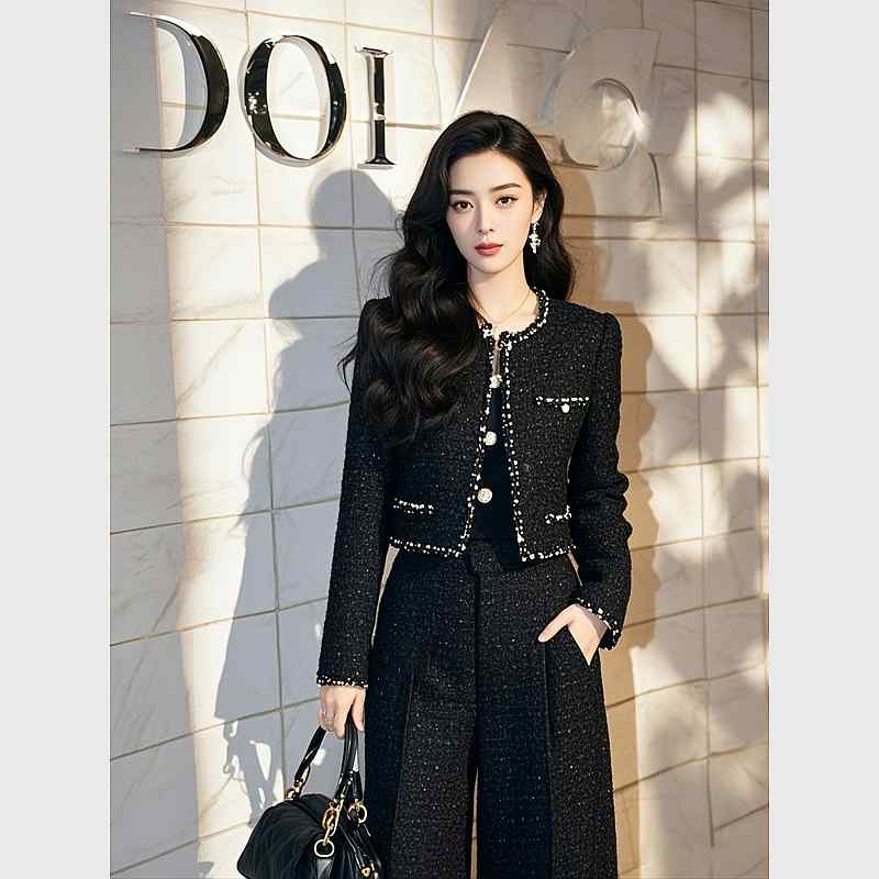 秋服 レディース ファッション オシャレ カワイイ シンプル 大人カワイイ 大きいサイズ ハイエンド エレガント ジャケット スーツ パンツ セットアップ 可能|リコット