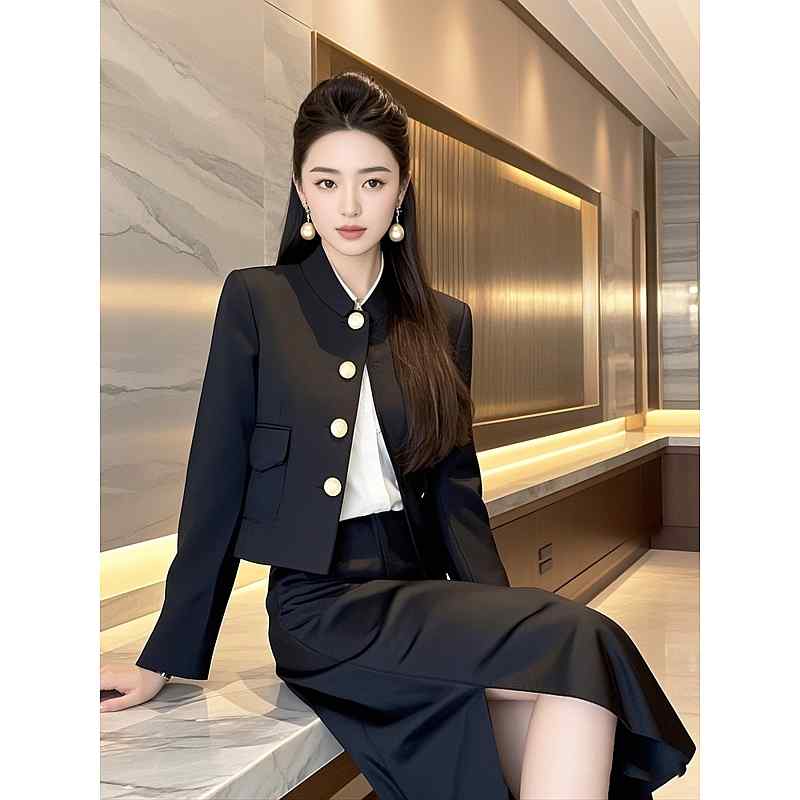 秋服 レディース 流行り物 オシャレ カワイイ  分かりやすい 成年者カワイイ 気が大きい大きさ   黒 上衣 ハイエンド トップス