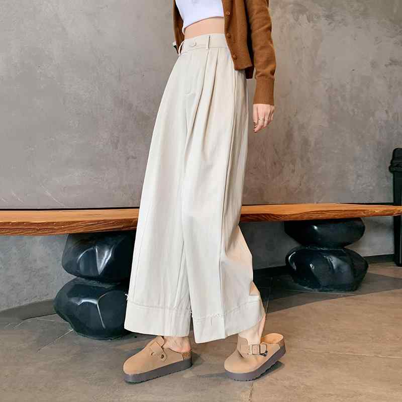 秋服 レディース ファッション オシャレ カワイイ シンプル 大人カワイイ 大きいサイズ ワイド パンツ ストレート カジュアル