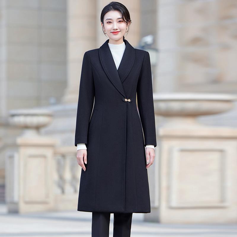秋服 レディース 流行り物 オシャレ カワイイ  分かりやすい 成年者カワイイ 気が大きい大きさ  キルティング 羊毛 背広 上衣 厚地の外套 フォーマル お召しもの 真っただ中丈