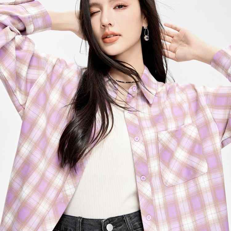 秋服 レディース 流行り物 オシャレ カワイイ  分かりやすい 成年者カワイイ 気が大きい大きさ  長袖 読み合わせる柄 プルオーバー ジレー 心地よい 好いたらしい トップス