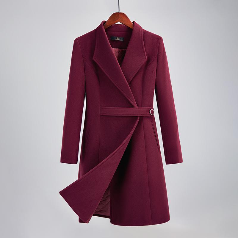 秋服 レディース ファッション オシャレ カワイイ シンプル 大人カワイイ 大きいサイズ ビジネス 服装 ウール コート 綿 ハイエンド |リコット