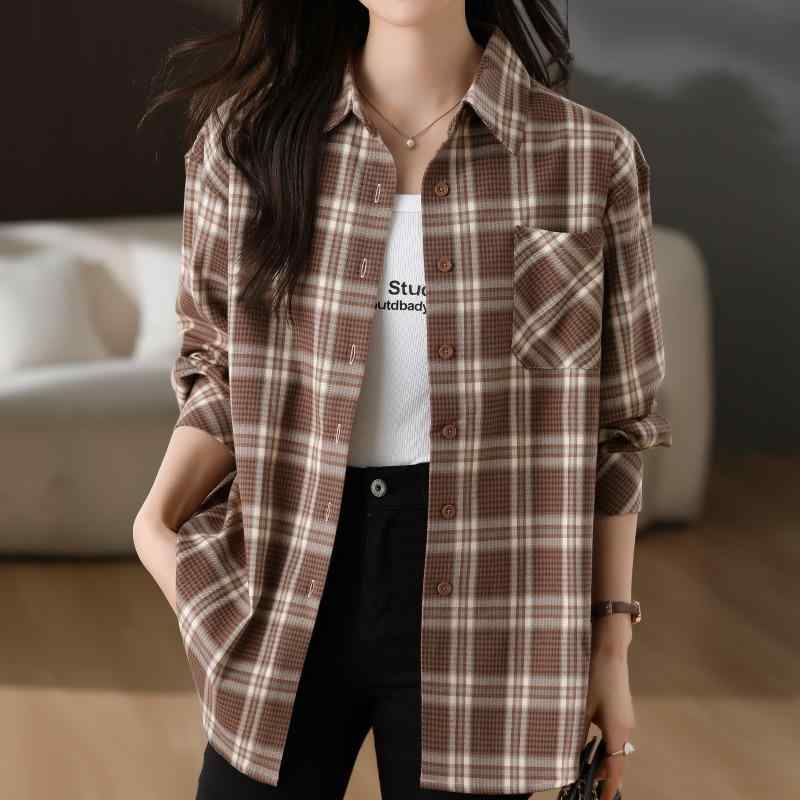 秋服 レディース 流行り物 オシャレ カワイイ  分かりやすい 成年者カワイイ 大層らしい大きさ  照合のしるし柄 プルオーバー 心地よい 上衣 日焼押しとどめる トップス