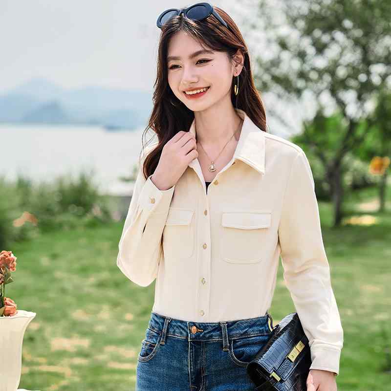 秋服 レディース 流行り物 オシャレ カワイイ  分かりやすい 成年者カワイイ 気が大きい大きさ   杏 長袖 プルオーバー ハイエンド トップス 通いお召しもの 真四角のど首