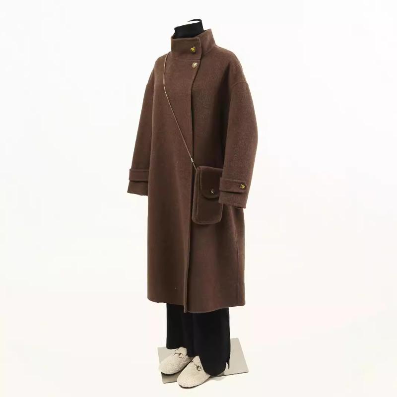 秋服 レディース ファッション オシャレ カワイイ シンプル 大人カワイイ 大きいサイズ ハイエンド コート ミドル丈 ウール パッケージ