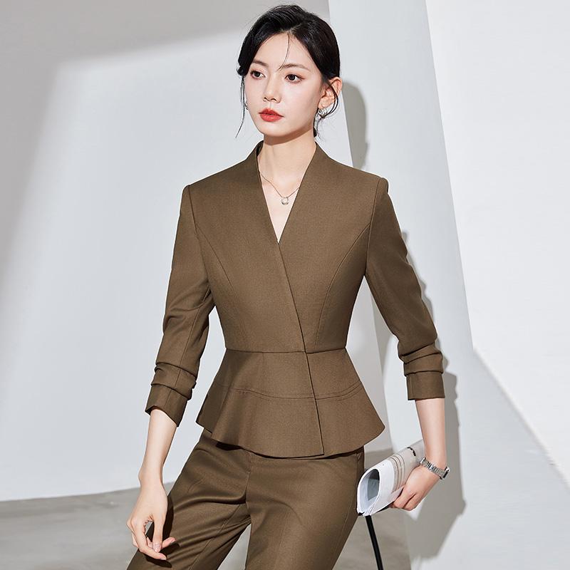 秋服 レディース 流行り物 オシャレ カワイイ  分かりやすい 成年者カワイイ 気が大きい大きさ   フォーマル OL フォーマル 背広 スコート