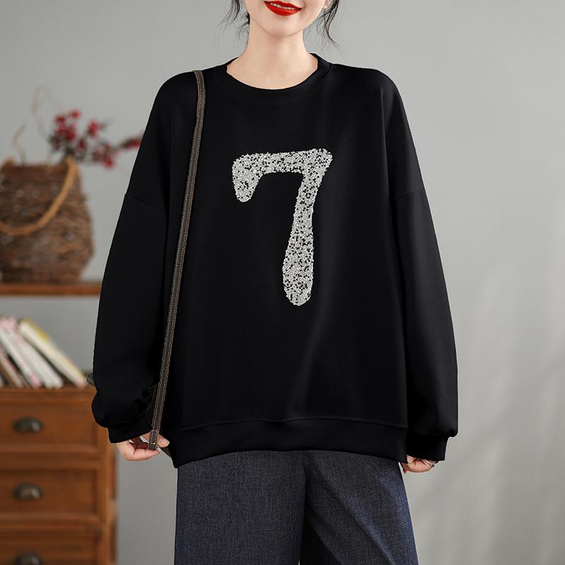 秋服 レディース 流行り物 オシャレ カワイイ  分かりやすい 成年者カワイイ 気が大きい大きさ   韓国表現スタイル ラウンドのど首 長袖 調教師 ハイエンド 通いお召しもの トップス