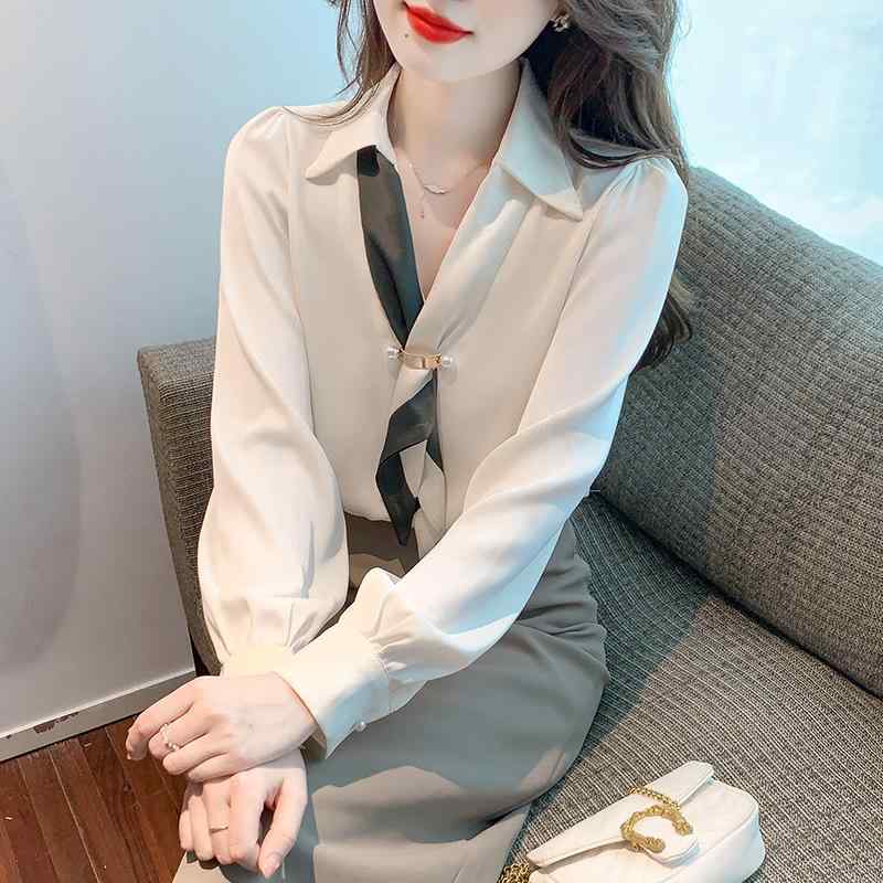 秋服 レディース 流行り物 オシャレ カワイイ  分かりやすい 成年者カワイイ 気が大きい大きさ  白 プルオーバー 長袖 通いお召しもの か細い 心地よい トップス
