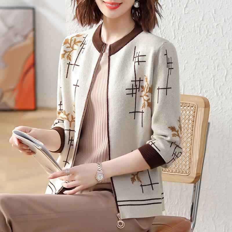春 コーデ レディース ファッション オシャレ カワイイ シンプル きれいめ ナチュラル 上品カジュアル 婦人服 ジャケット トップス 薄手 ニット コート の商品写真