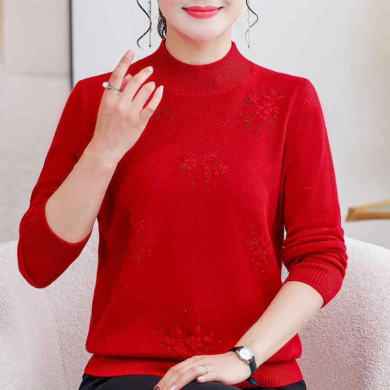 春 コーデ レディース ファッション オシャレ カワイイ シンプル きれいめ ナチュラル 上品カジュアル 婦人服 プルオーバー レイヤリング シャツ ハーフ ハイネック サイズ セーター