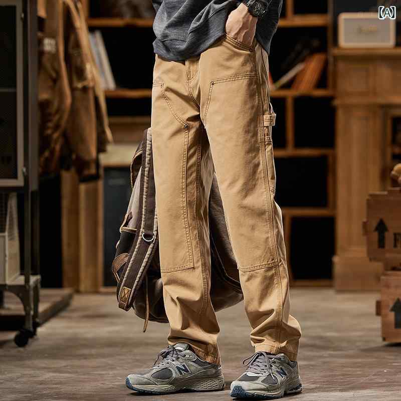 メンズ 流行り物 オシャレ 成人男性用 分かりやすい 成年者 かっこいい 心地よい 表どおり 御居処跳ねる HipHop アメカジ レトロ ズボン下  甚だしい 綿 引っ切りない