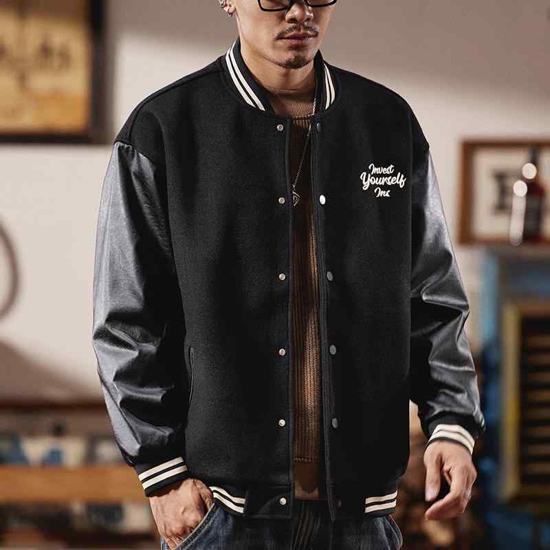 秋冬 コーデ メンズ  服 分かりやすい 流行り物 オシャレ 成年者 かっこいい 馬鹿でかい大きさ 表どおり 成人男性服 アメリカン 上衣 心地好い トップス レトロ ボン赤ちょうちん