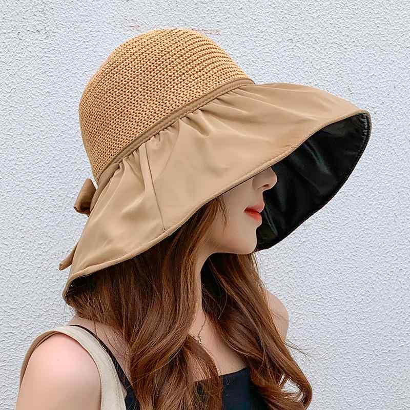 秋冬 コーデ レディース ファッション オシャレ カワイイ シンプル 大人カワイイ 日焼け防止 帽子 黒 抗UV ツバ付き 日除け カバー フィッシャーマン ハット