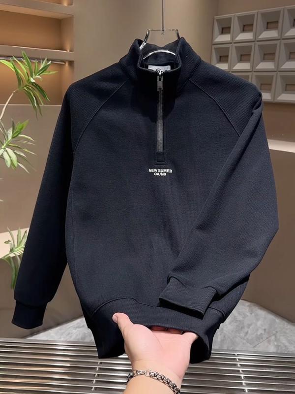 メンズ ファッション 服 男性用 オシャレ シンプル 大人 かっこいい ストリート スタンドカラー スウェット シャツ 無地 ハーフ ジッパー カジュアル トップス 6,124円