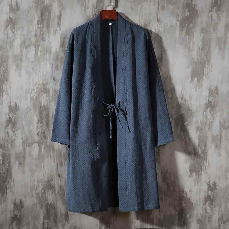 メンズ 服 シンプル ファッション オシャレ 大人 かっこいい 大きいサイズ ストリート 紳士服 綿 リネン 唐 スーツ レトロ コート 衣装 マント ガウン