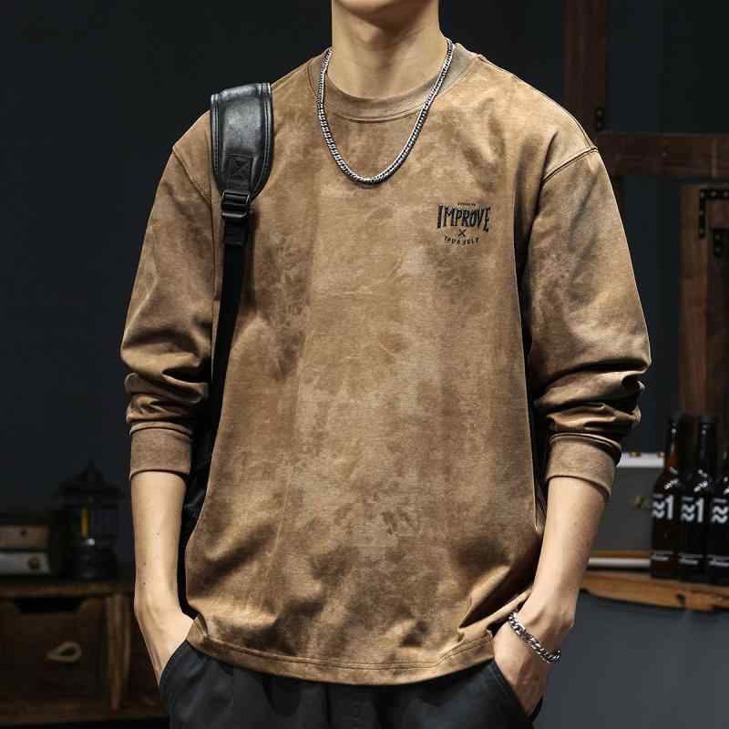 秋 冬 コーデ メンズ 用 服 シンプル ファッション オシャレ 大人 かっこいい 大きいサイズ ストリート 紳士服 長袖 T シャツ レトロ インナー スウェットシャツ パーカー 6,802円