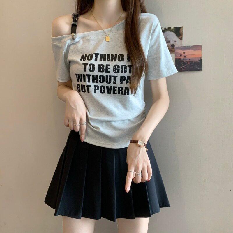 レディース 大人 きれいめ シンプル 上品 着回し ベーシック カジュアル ナチュラル ロングシーズン オフショルダー Tシャツ アメリカンセラー ハイエンド トップス