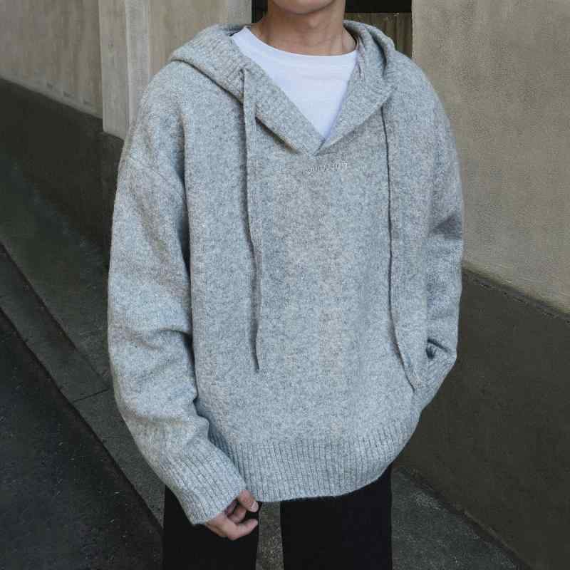 秋冬 コーデ メンズ  服 分かりやすい 流行り物 オシャレ 成年者 かっこいい 途轍も無い大きさ 表どおり 成人男性服  ハイエンド ボンネット付き添い人 Vのど頚 プルオーバー 心地よい 朦々たる 二人組 御召しもの 厚地の外套