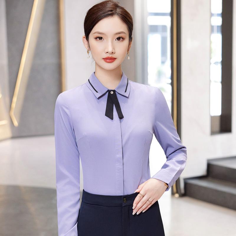 春 コーデ レディース ファッション オシャレ カワイイ シンプル きれいめ ナチュラル 上品カジュアル 婦人服 シャツ フォーマル トップス ホテル ユニフォーム フロントデスク