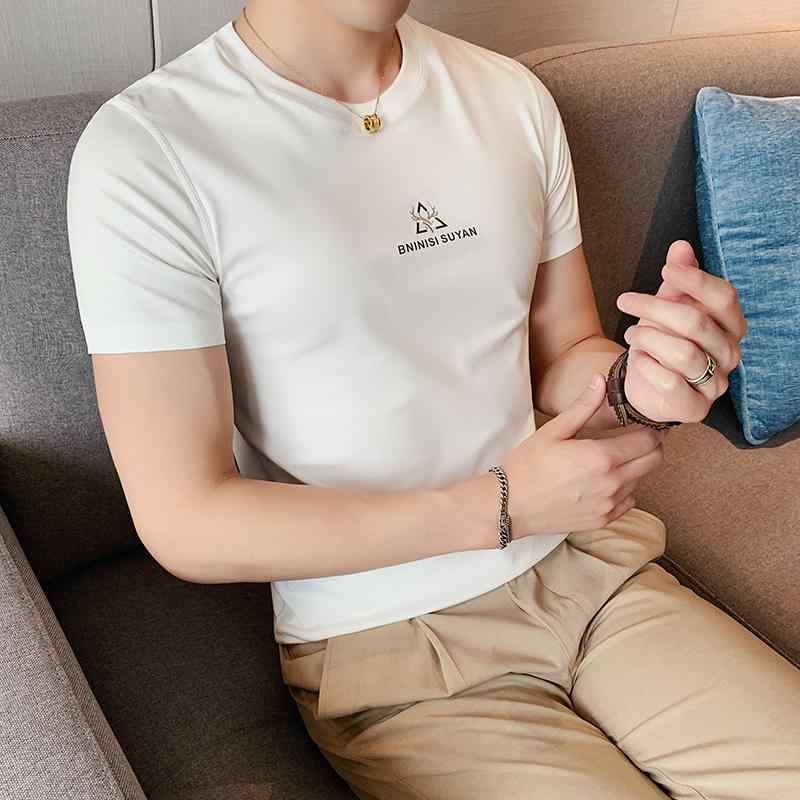 春 コーデ メンズ  服 シンプル ファッション オシャレ 大人 かっこいい 大きいサイズ ストリート 紳士服  シームレス 半袖 T シャツ ハイエンド 薄手 韓国スタイル スリム トップス カジュアル 白