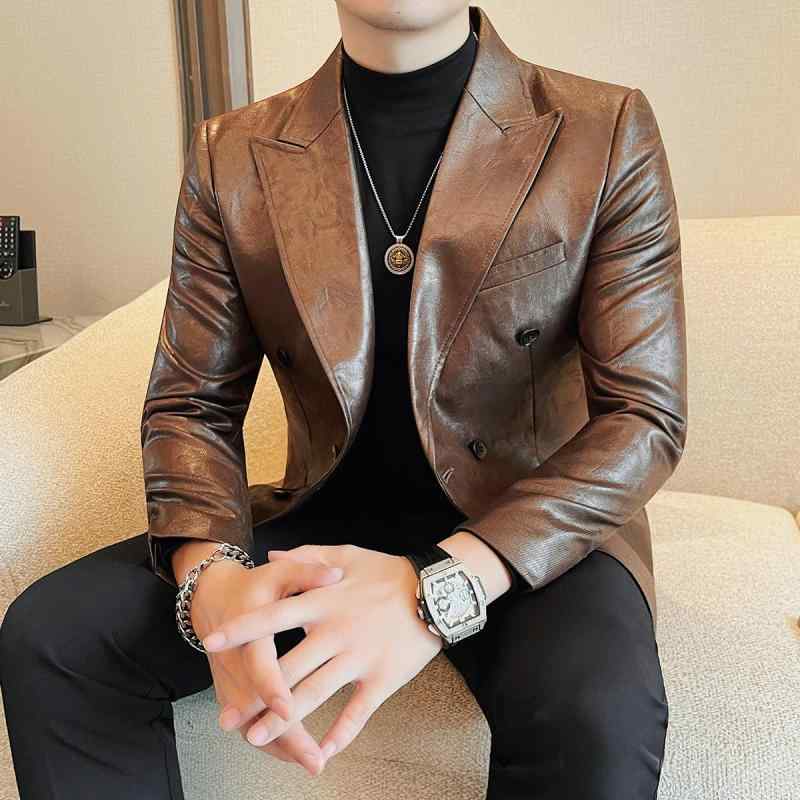 春 コーデ メンズ  服 分かりやすい 流行り物 オシャレ 成年者 かっこいい 途轍も無い大きさ 表どおり 成人男性服 ダブル乳ぶさ エコ なめし革 背広 上衣 商行為 心地よい 単品 背広