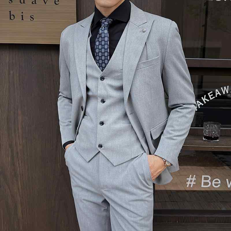春 コーデ メンズ 用 服 シンプル ファッション オシャレ 大人 かっこいい 大きいサイズ ストリート 紳士服 スーツ ハイエンド ビジネス カジュアル スリム フォーマルスーツ