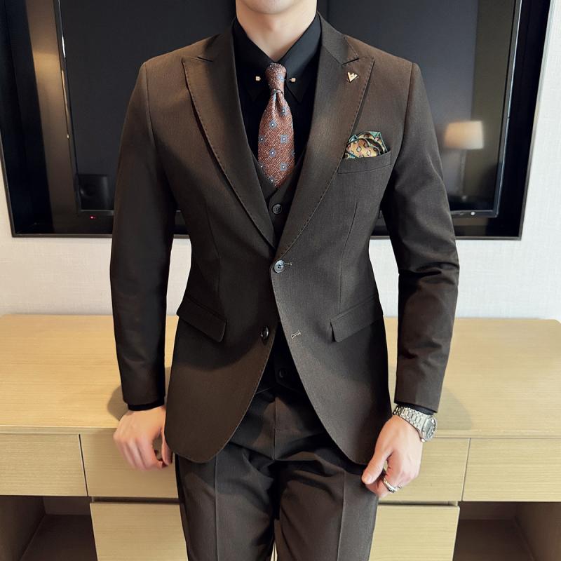 春 コーデ メンズ 服 シンプル ファッション オシャレ 大人 かっこいい 大きいサイズ ストリート 紳士服 スーツ 春 スリム ビジネス カジュアル ハイエンド