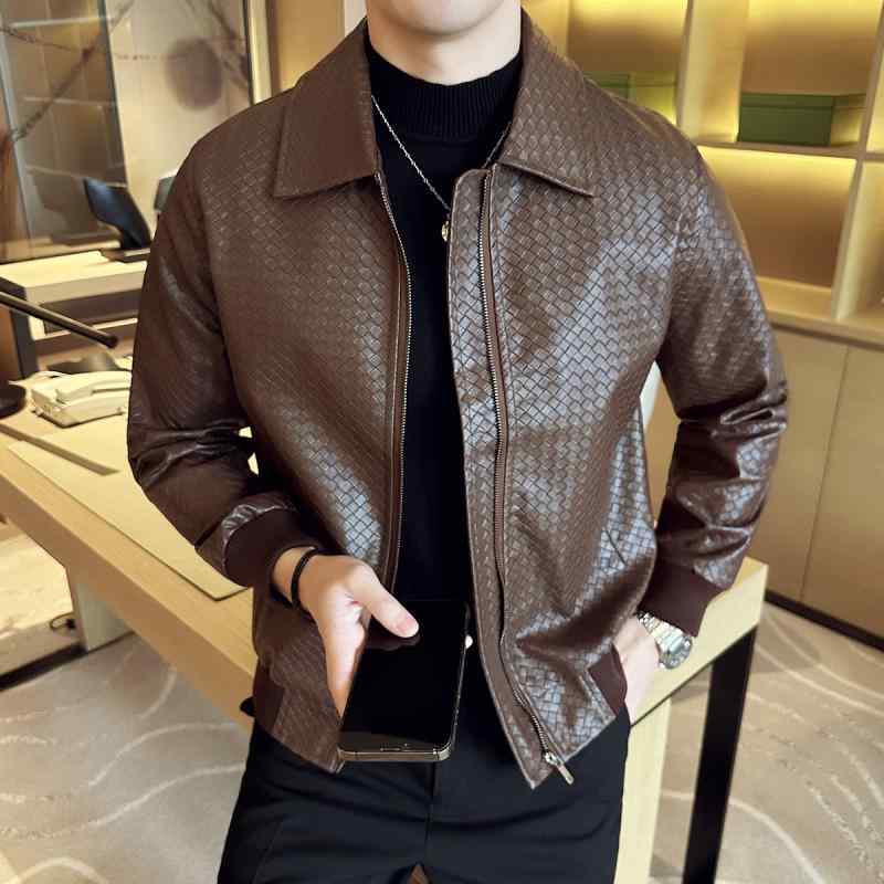 春 コーデ メンズ  服 分かりやすい 流行り物 オシャレ 成年者 かっこいい 馬鹿でかい大きさ 表どおり 成人男性服 メッシュ エコ なめし革 上衣 春 ハイエンド か細い 上衣 トップス