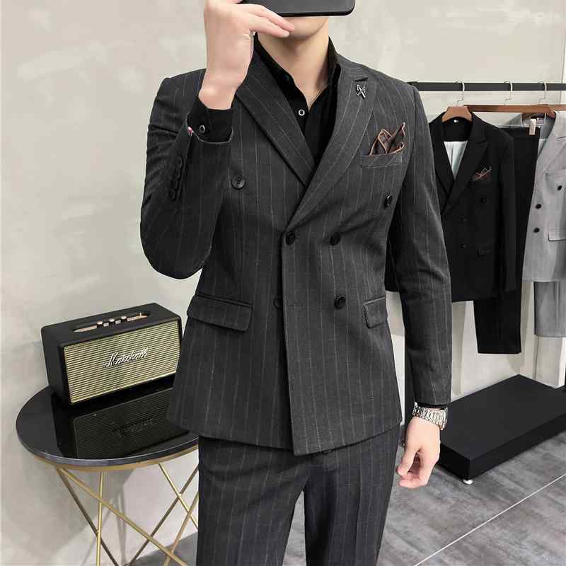 春 コーデ メンズ  服 分かりやすい 流行り物 オシャレ 成年者 かっこいい 気が大きい大きさ 表どおり 成人男性服 ダブル乳ぶさ 縞模様 背広 ハイエンド 商行為 心地よい か細い 御芽出度お召しもの