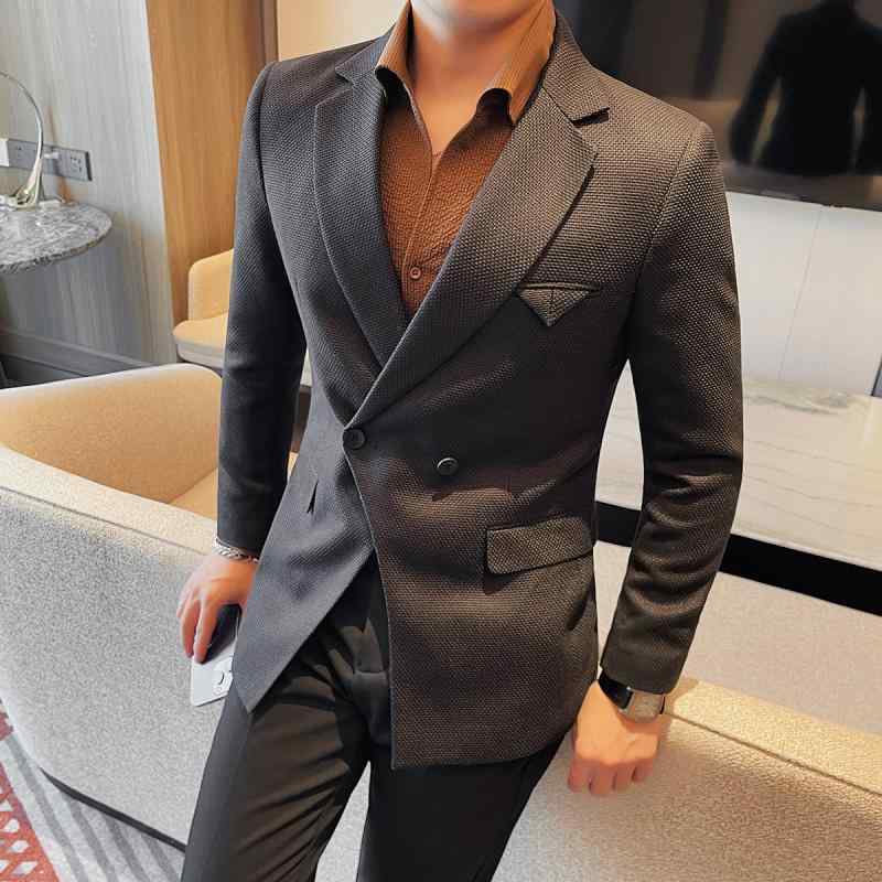 春 コーデ メンズ  服 分かりやすい 流行り物 オシャレ 成年者 かっこいい 途轍も無い大きさ 表どおり 成人男性服 ワップル ダブル乳ぶさ 背広 上衣 ハイエンド か細い 商行為 心地よい 上衣単品