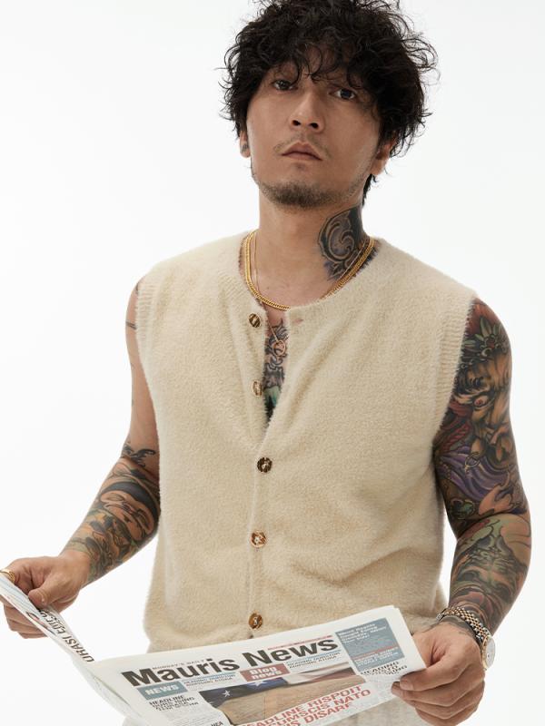 春 コーデ メンズ  服 分かりやすい 流行り物 オシャレ 成年者 かっこいい 馬鹿でかい大きさ 表どおり 成人男性服  レトロ ノースリーブ 編み物 限りない 男女兼 スウェーター