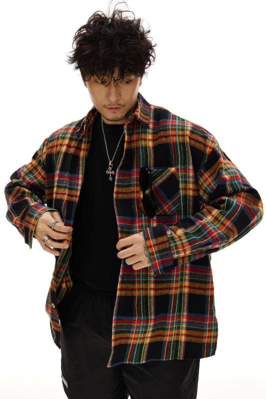 春 コーデ メンズ 服 シンプル ファッション オシャレ 大人 かっこいい 大きいサイズ ストリート 紳士服 レトロ ヴィンテージ 通勤ウェア カジュアル チェック柄 シャツ ジャケット トップス 男女兼|リコット