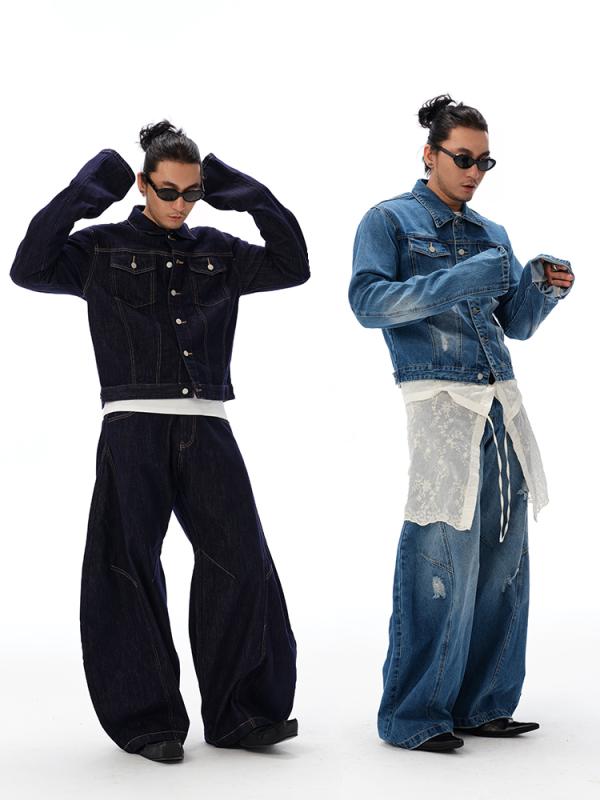 春 コーデ メンズ  服 分かりやすい 流行り物 オシャレ 成年者 かっこいい 途轍も無い大いさ 表どおり 成人男性服  伸ばすこと ヴィンテージ か細い相応う ジーンズ 上衣 メンズファッション-コート・ジャケット