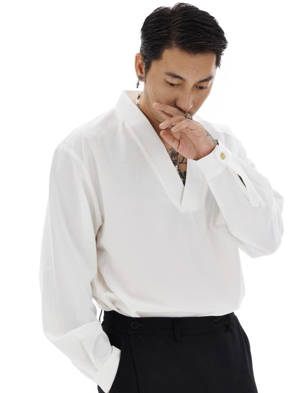 春 コーデ メンズ  服 分かりやすい 流行り物 オシャレ 成年者 かっこいい 馬鹿でかい大きさ 表どおり 成人男性服  愛くるしげ V素っ首ティーシャツ ゆったり プルオーバー 男女兼
