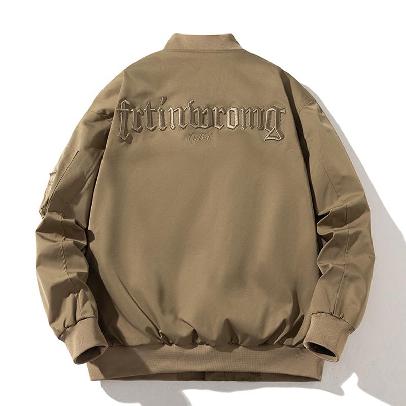 春 コーデ メンズ 服 シンプル ファッション オシャレ 大人 かっこいい 大きいサイズ ストリート 紳士服 春 レディース ユニセックス レトロ 厚手 コットンコート カジュアル コート フライト ジャケット|リコット