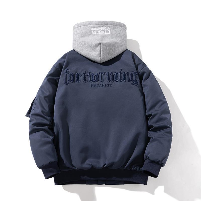 春 コーデ メンズ 服 シンプル ファッション オシャレ 大人 かっこいい 大きいサイズ ストリート 紳士服 アメリカン 文字 コットン コート カップル ウェア レトロ ボンバー ジャケット 12,156円