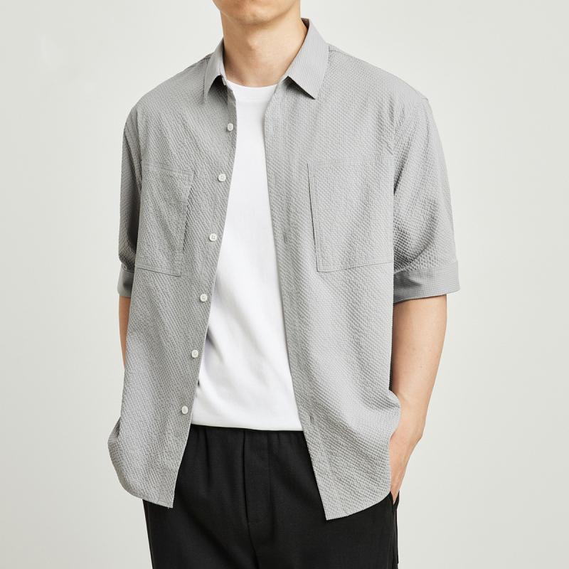 春 コーデ メンズ 服 シンプル ファッション オシャレ 大人 かっこいい 大きいサイズ ストリート 紳士服 半袖 T シャツ 無地 薄手 通気性