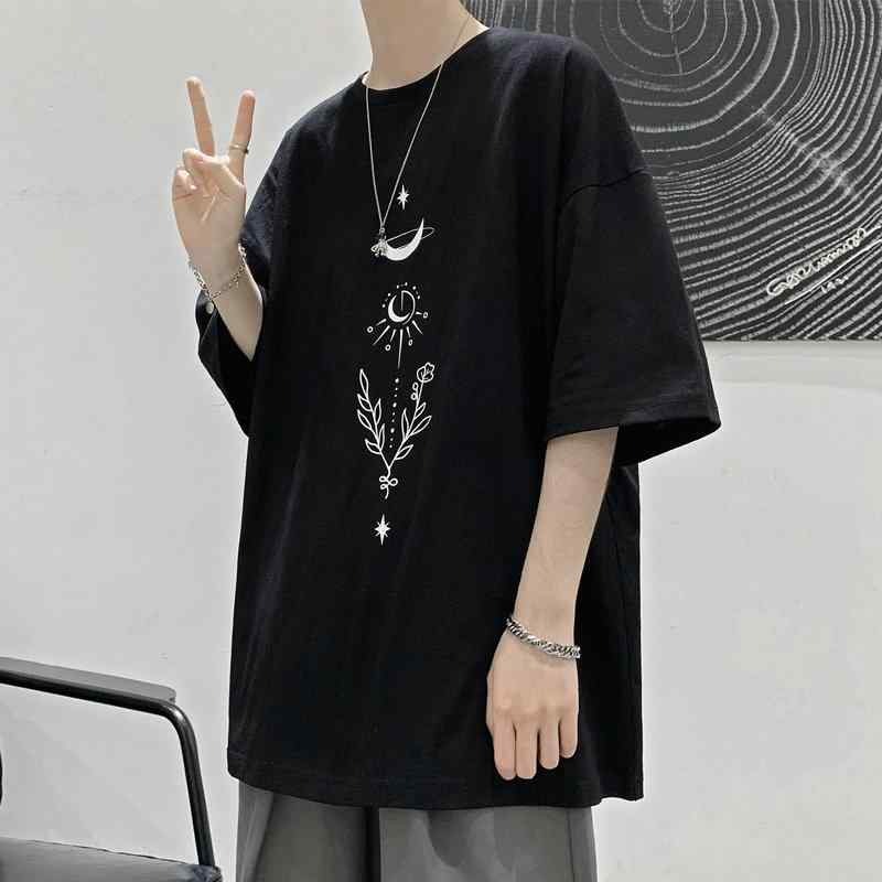 春 コーデ メンズ 服 シンプル ファッション オシャレ 大人 かっこいい 大きいサイズ ストリート 紳士服 シンプル 半袖 T シャツ プリント トップス カジュアル 七分袖
