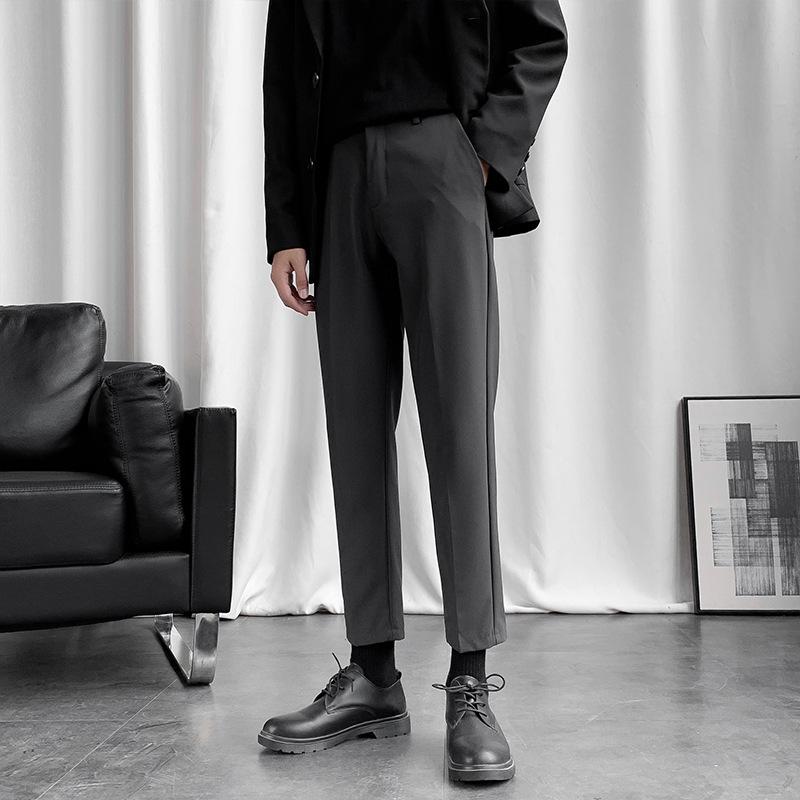 春 コーデ メンズ 服 シンプル ファッション オシャレ 大人 かっこいい 大きいサイズ ストリート 紳士服 パンツ 春 韓国スタイル スリムフィット ストレート カジュアル スーツ