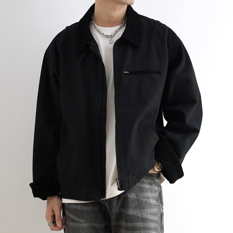 春 コーデ メンズ  服 分かりやすい 流行り物 オシャレ 成年者 かっこいい 途轍も無い大きさ 表どおり 成人男性服 アメリカン レトロ 自動車の街 上衣 固形体 色合い 帆布 ウォッシュド